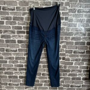 J. Crew Maternity over-the-belly toothpick jean in indigo wash